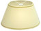 Lampenschirm Oval Creme + Gold Soutaches 25-15-16 Nippel Loch 13mm Oben