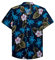 siliteelon Hawaiian Shirts for Men Casual Dark Blue Men's Short Sleeve Regular Fit Beach Shirt Tropical Shirts,XL