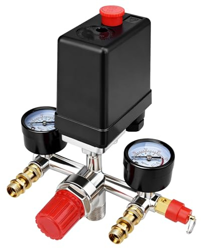 Air Compressor Pressure Control Switch Valve Pressure Gauge