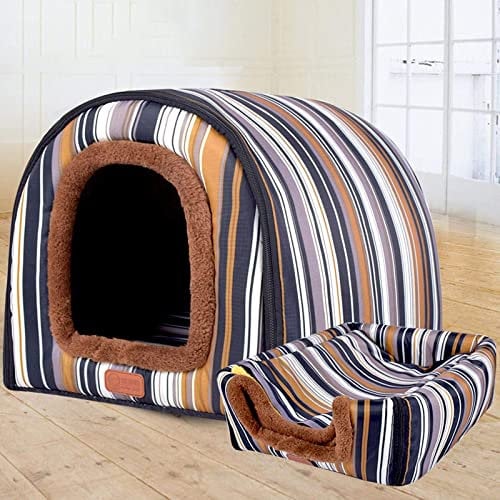 Extra Large Pet House Dog Bed with Roof XL,Labrador Calming Cave Medium Washable Orthopedic Cushion Wicker Heated Pad Anti Anxiety Chew Jumbo Small Tent Tough