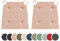 sleepling 2er Set Stuhlkissen, Sitzkissen für Indoor und Outdoor, mit Klettverschluss, 100% Baumwolle, Made in EU, Maße: 42 (vorne) 35 (hinten) x 40 x 5 cm, Rose