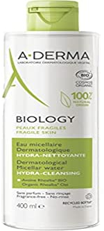 A-DERMA BIOLOGY Feuchtigkeitsspendendes Dermatologisches Mizellenwasser, 400 ml Lotion