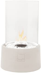 Leeff Stonefire Bio-Ethanol Tischkamin 29 cm, weiß
