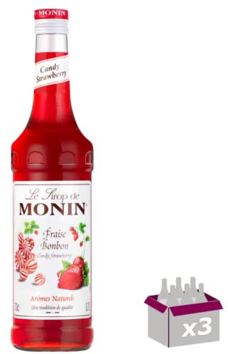 Lot de 3 Sirop - Fraise bonbon - 70cL