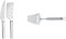 WMF Käse-Set 2-teilig Käsemesser Käsebeil Nuova Cromargan Edelstahl rostfrei poliert & Käsehobel 24 cm Profi Plus Cromargan Edelstahl rostfrei teilmattiert spülmaschinengeeignet