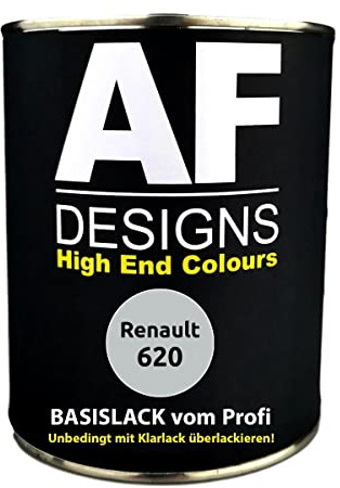 Peinture de voiture pour Renault 620 Gris Argent métallisé Prêt à pulvériser 1 l