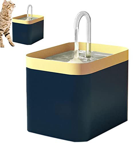 Pratvider Fontaine pour Compagnie | Fontaine à Eau Automatique 1,5 L pour Chats,Distributeur d'eau pour Chien en matériau hygiénique Grancapacité pour Chats et Chiens, abreuvoirs