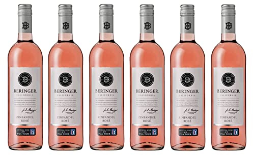 6x 0,75l - Beringer - Classic - Zinfandel Rosé - California - Rosé-Wein lieblich