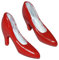 alles-meine.de GmbH Miniatur 1 Paar rote High Hells/Stöckel Schuhe/Pumps - für Puppenstube Maßstab 1:12 - für Damen Puppenhaus Mini Klein