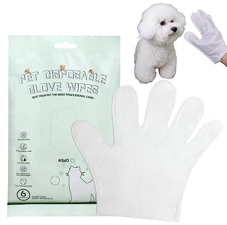 Guantes de lavado para perros | Guantes de lavado sin enjuague - Guantes de aseo para mascotas, toallitas desodorizantes suaves para limpieza de gatos, suministros de limpieza de pelo, orejas, ojos y