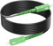 RamboCables 10M Gepanzerte Glasfaser-Kabel SC/APC auf SC/APC, Simplex Singlemode Gepanzerte Glasfaserkabel, 9/125µm OS2 FTTH LWL Patchkabel für den Innen- und Außenbereich, Schwarz