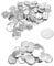 QWORK® 100 Sätze Metall Buttonrohlinge Sicherheitsnadel - 58mm -Abzeichenherstellung Zubehör für Buttonmaschine