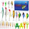 Angelköder Adventskalender Erwachsene Teen Jungen, 24 Tage Xmas Countdown Geschenk für Angler mit Topwater Ködern, Elritze, Crankbait, VIB