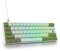 iTastatur 60% Mechanical Keyboard 61-Key Wired Gaming Keyboard with Red Switch RGB Lighting Effect PBT Keycaps Ultra-Compact Mini Green Keyboard Suitable for Win/Mac(61 Matcha)