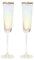 Elegant Gold Rimmed Flutes, Wedding Champagne Glasses, 150ml Gradient Wine Glass, Fancy Toasting Flutes, Bride and Groom Glassware, Special Occasion Luxury Champagne Set
