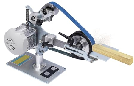 Ponceuse à bande, ponceuse à bande sur pied, 220 V, machine à bande de table multifonctionnelle, 762 x 25 mm, ponceuse à bande, kit de construction, aiguiseur de couteau, moteur sans balais, contrôle