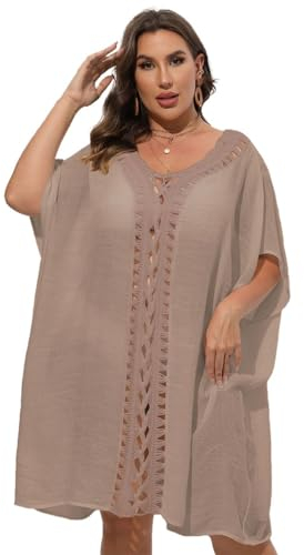 DianShao Donna Maglia Beachwear Uncinetto Uncinetto Plus Size Donna Mano Uncinetto Fiore Patchwork Sciolto Spiaggia Bikini Esterno Coprire Bikini Coprire Costumi da Bagno