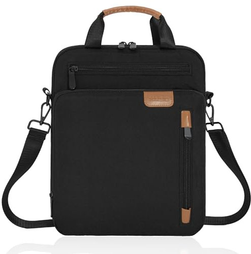 OUUTMEE 12.9 Inch Tablet Sleeve Bag, Padded Protective Carrying Case Fits iPad Pro M4 & Air M2 2024, Samsung Galaxy Tab S9 FE+/S9+/S8+/S7 FE/S7+ 12.4 2022/2023, Surface Laptop Go 12.4(Black)