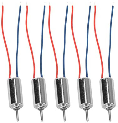 Micro Coreless Motor Low Coreless Motor, Micro Coreless Motor Stromverbrauch Mini-Größe Teilbares Design Geräuscharm für Modellspielzeug, Modellflugzeuge, Elektronisches Spielzeug