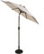 NSTVVEE Gartensonnenschirm, Sonnenschirm, Gartenschirm, Sonnenschutz für den Außenbereich, für Strand, Pool, Terrasse, 2,7 m, 9 Fuß, Gartensonnenschirm mit Handkurbel, Neigung, 8 stabile S