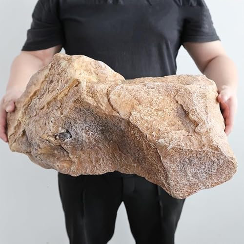 Findlinge steine für garten, Massive Kunstfelsen, künstlicher Landschaftsfelsen aus PU-Schaum, für die Landschaftsgestaltung von Rasenflächen und Gärten, Aquariendekor(52 * 27 * 30cm)