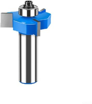 Zilimontt Fraise à rainurer à fente en T, tige 8/10/12 mm, fraise à défoncer de surface pour spoilboard CNC, tige de 12 mm, design à 3 ailes pour bois, panneaux de particules (10 mm)
