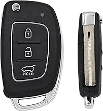 KDZDJH Car Key Shells For Hyundai I10 I20 I30 I35 I40 Genesis with snap buttons Key Shell Case Fob Fit Cases Smart Accessories Buttons With Keychain