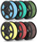 TECBEARS Matte PLA Filament Bundle 6KG, High Speed PLA 3D Drucker Filament mit Matter Oberfläche für 0-600 mm/s,6 Stück 1kg Spule, 6 Colors Blau, Braun, Gelb, Rot, Grün, Oliv Grün