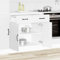 Myheimly Küchenschrank Küchenzeile,Küchenmöbel Einbauküche Schrank,Holzwerkstoff Schrank,Weiß,Kitchen Cabinet,80 x 46 x 81.5 cm