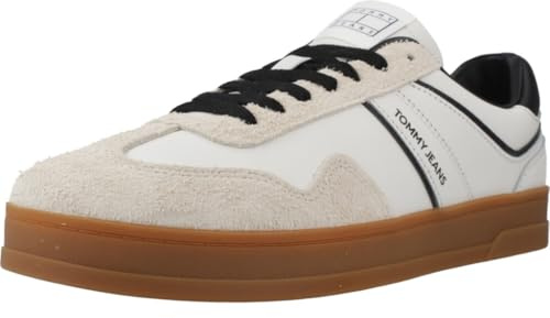 Tommy Hilfiger THE GREENWICH Herren Leder Sneaker, ecru, 27.5 cm