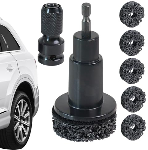 Werkzeug zum Entfernen von Bolzen, Radnabenreparatur-Set – Bremsenschleifreiniger-Set, Rostentferner, Polieren, Automobilwerkzeug für Auto, Lug & Muttern