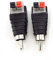 DC Female Male RCA Female Male Connector Adapter Plug 2.1x5.5mm DC Jack Power Audio Cable For RGB Strip Light CCTV Camera(22681-2pcs)