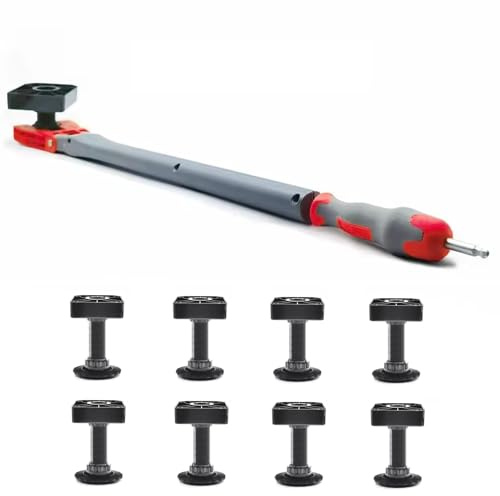 SUZLAZYR Clé de réglage pour Pieds de Table, Niveleur de Meuble Support réglable, Outil d'installation et de Mise à Niveau pour Pieds de Table télescopiques,80 to120mm