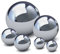 HEMOTON 6pcs Gazing Balls for Gardens, Large Mirror Polishing Garden Ornaments Mirror Gazing Globe Reflective Stainless Steel Balls for Outdoor Decor