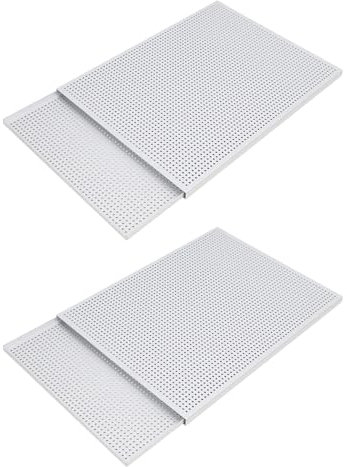 Rdxanc Set di 2 teglie da forno in alluminio anodizzato, 35 x 25 cm, antiaderenti, robuste, per pasticceria e croissant