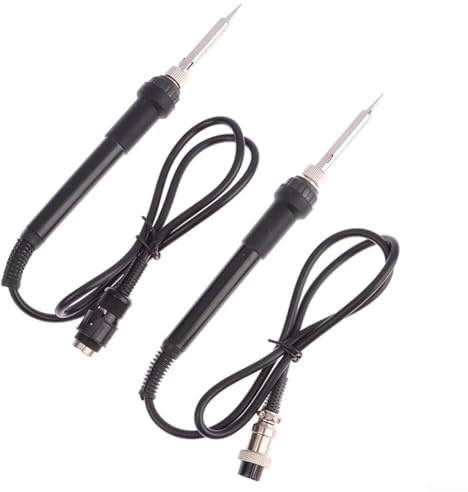 Marchfunny 2PCS Electric Soldering Iron Handles 936 Model with 5 Hole and 5 Pin Welding Heads Suitable for Soldering Stations Including 852D+, 853D, 878AD