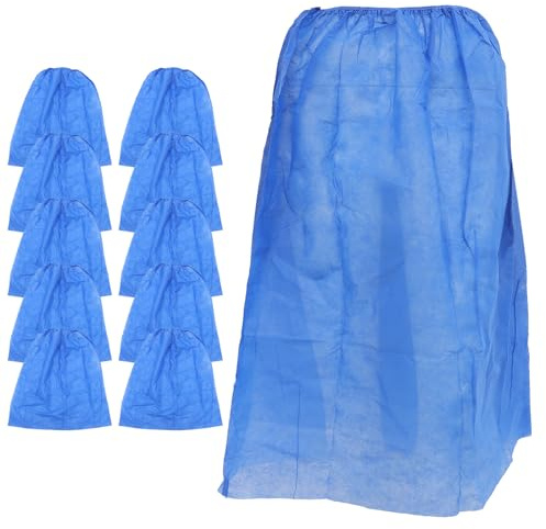 CORHAD Faldas para Baño Desechables de Tela No Tejida, 10 Unidades en Azul, Ligeras y Transpirables, para Tratamientos en SPA y Sauna