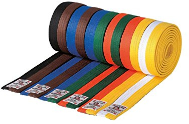 DanRho Mehrfarbiger Gürtel 220 cm weiss-gelb