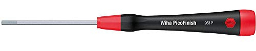 Wiha Feinschraubendreher PicoFinish Sechskant (00521) 1,3 x 40 mm, 0.05 filigraner Präzisionsschraubendreher, Modellbau, Feinmechanik, mit Drehkappe