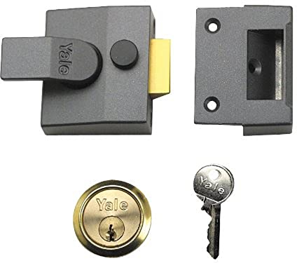 Yale B-85-CH-CH-40 Deadlocking Nightlatch, 40 mm, Chrome Finish, High Security with Automatic Deadlock