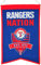 Winning Streak MLB Baseball Texas Rangers Nation Wimpel Pennant Wool Blend Banner 54x35