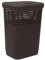 Dea Home Z439M035 Cesta Portabiancheria Rattan, 60 L, 42x33x58, Marrone
