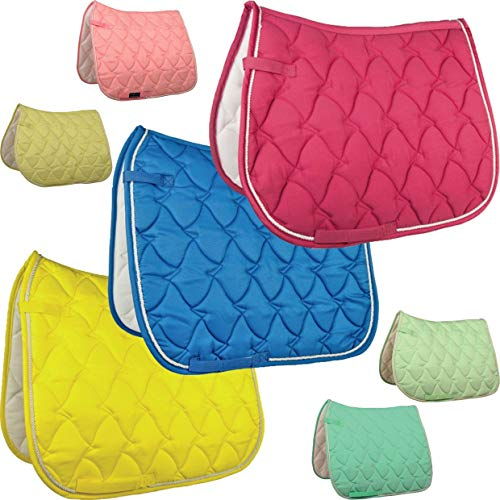 HKM SPORTS EQUIPMENT Schabracke -Cassandra Softice-, neon gelb/Silber, PonyViels. M