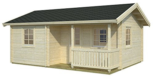 Palmako Blockbohlenhaus Sandra 21,5+3,7 70 mm natur