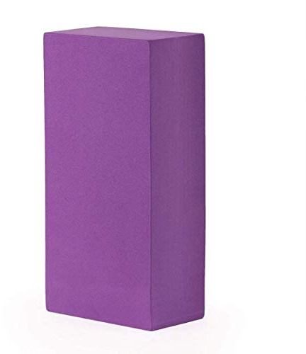 Bodhi ASANA Brick | Yogablock aus EVA Schaumstoff | Hilfsmittel für Anfänger & Fortgeschrittene | Trainingszubehör für Yoga, Pilates & Meditation | Praktisches Equipment für Iyengar Yoga | lila