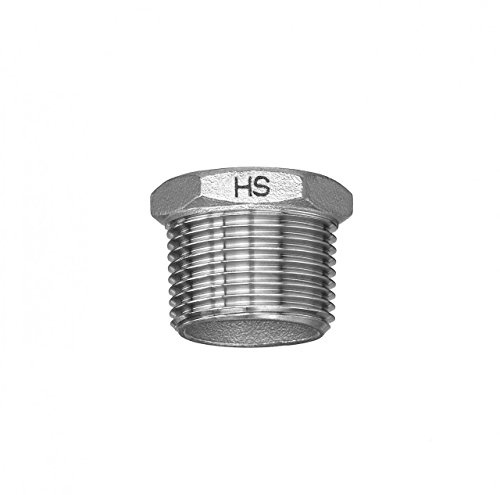 Edelstahl-Schraubfitting-Nippel red. 1 1/4'' x 1'' AG/IG