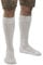 Herren Trachtensocken Klassik im Zopfmuster Design - Stricksocken Kniebund Strümpfe - Männer Trachten Strick-Socken (Natur, 43-46)