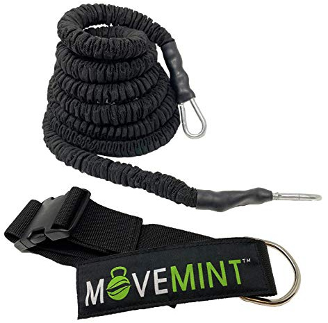 MOVEMINT 10 m Speed Bungee Band Trainer, 90+lbs Widerstand (längster auf dem Markt)
