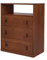 Memomad Kommode Bali Karamell - Stabil, schön, funktional, mit viel Stauraum: 3 Schubladen + 1 offenes Fach + Obere Platte Massiv Holzkommode Kiefer 80 cm breit Mehrzweckkommode Hochkommode