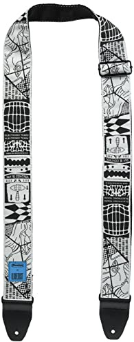 JIM DUNLOP Unisex-Adult Floral Textured Fabric Body Strap